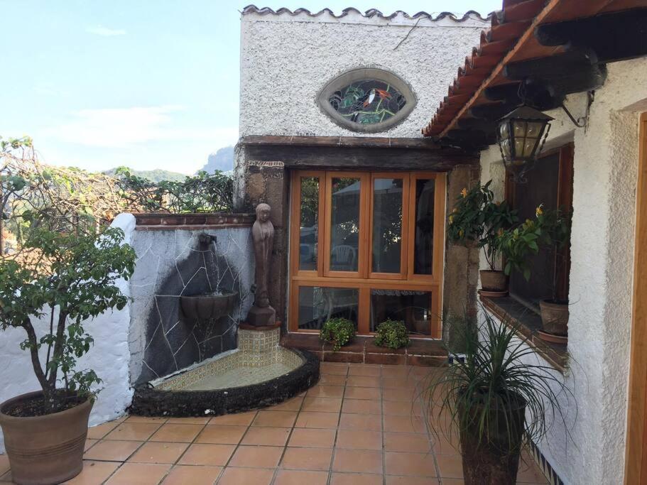 Acogedora Villa Con Alberca Climatizada En El Centro De Tepoztlán Exterior foto